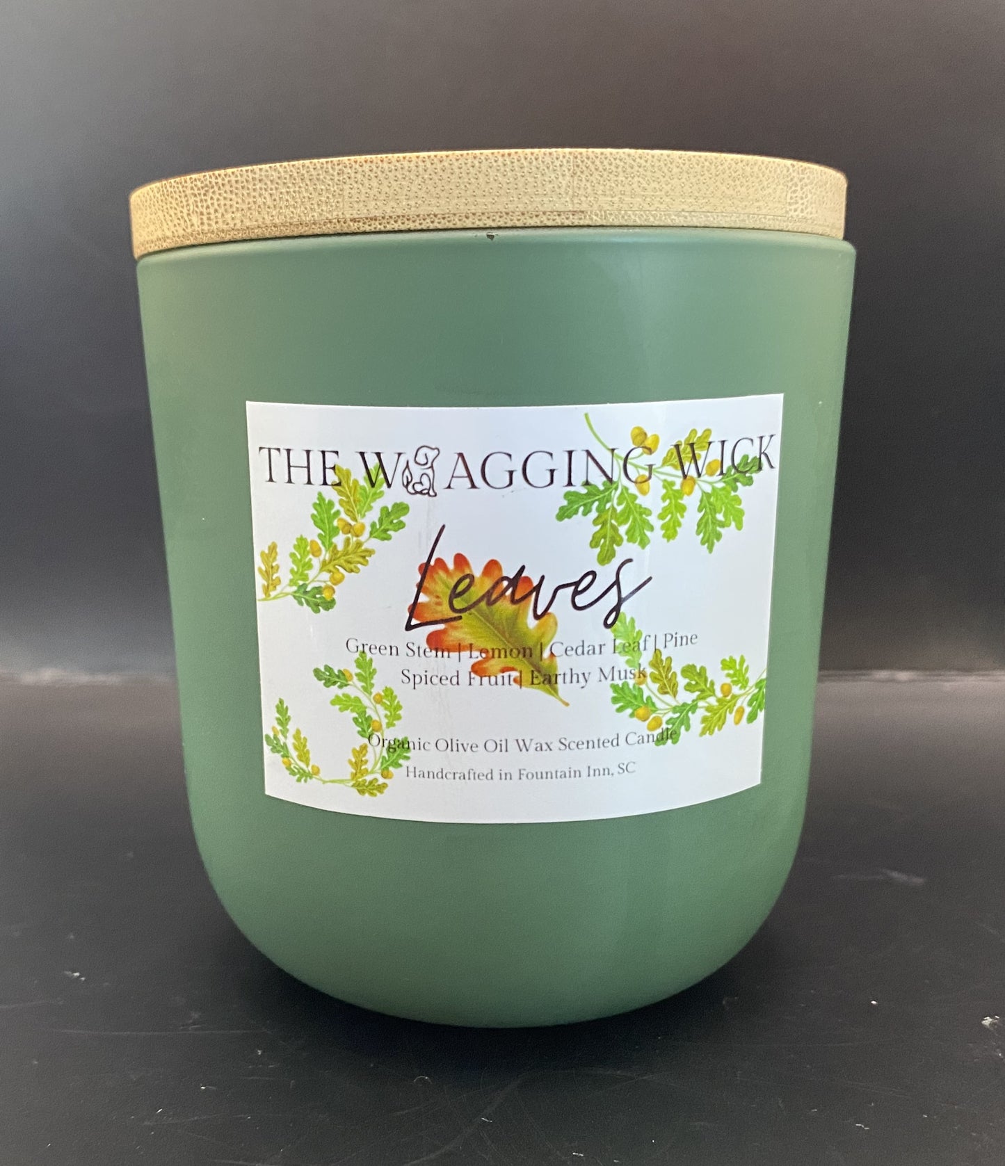 Leaves - 10 oz Organic Olive Oil Wax Scented Candle