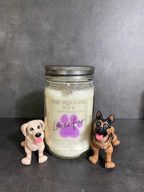 Lavenfur - 13 oz Organic Olive Oil Wax Candle