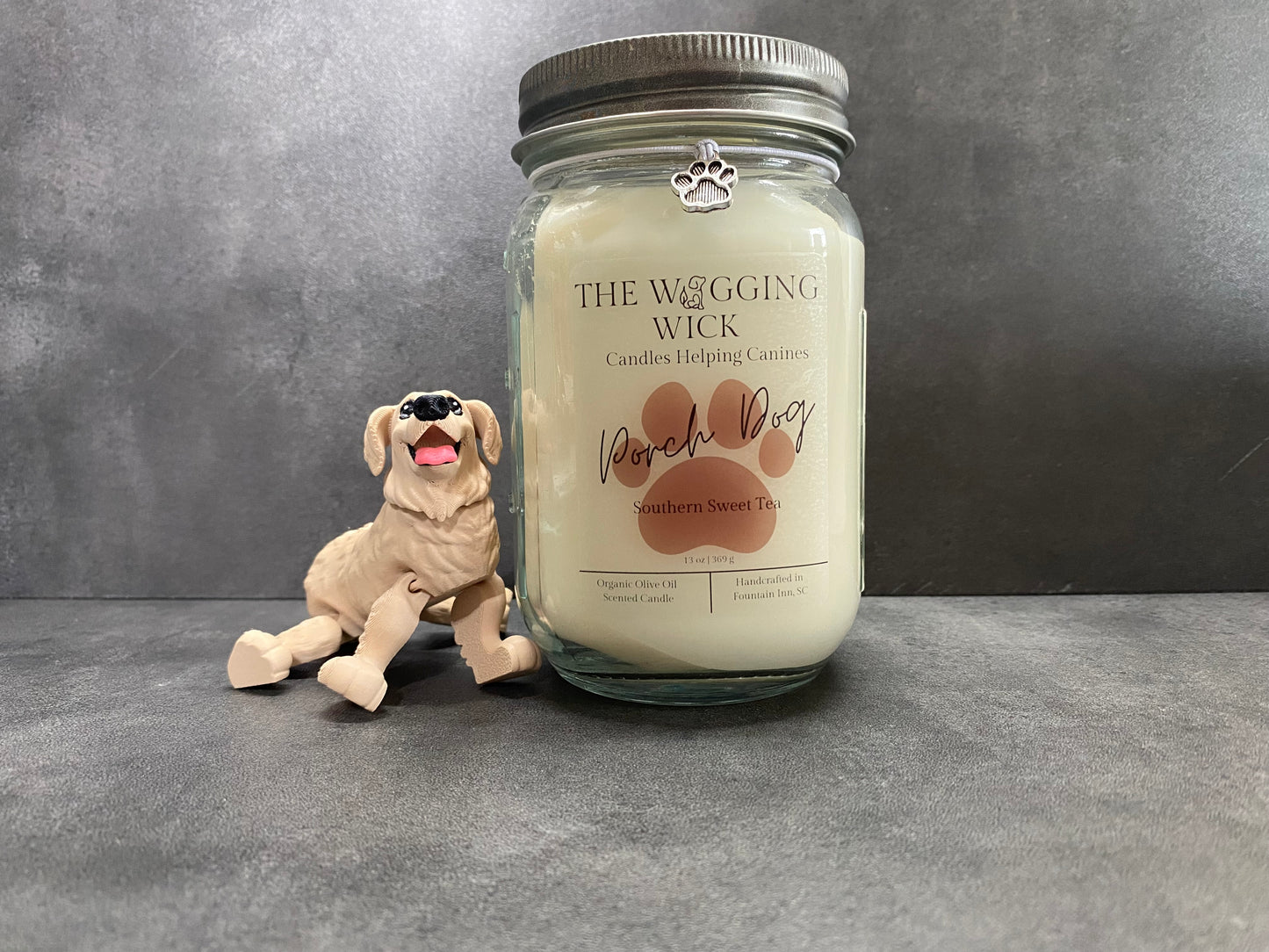 Porch Dog - 13 oz Organic Olive Oil Wax Candle