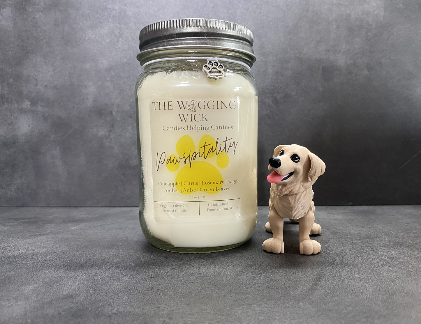 Pawspitality - 13 oz Organic Olive Oil Wax Candle